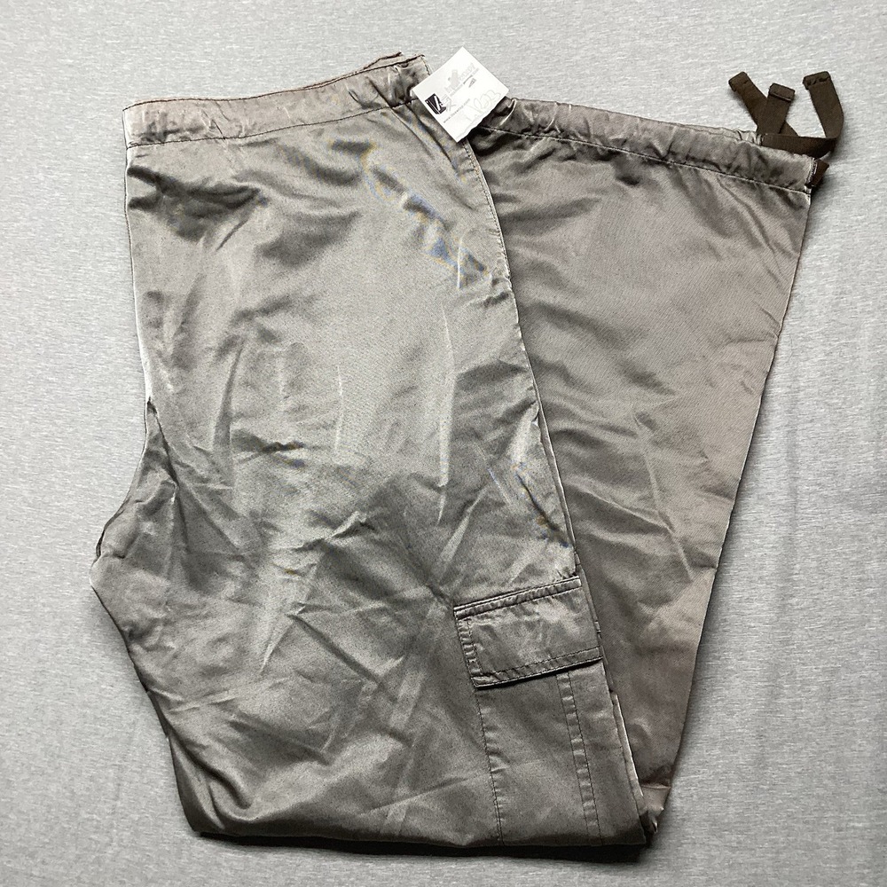 Z.  Cavaricci Iridescent Silver Pants Size M Made In USA Vintage 80s Movie Prop